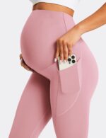 BAYDI Maternity Leggings Over Bump with Pockets Workout Belly Support Stretchy Soft Pregnancy Pants Activewear Pajama - Image 4