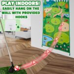 KreativeKraft Golf Set for Kids Adults Family Games Golf Balls Golf Accessories Kids Toys Indoor Outdoor Garden with Golf Mat Training Putting Practice - Image 2
