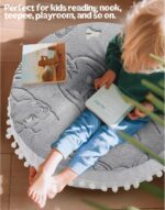 MeMoreCool Kids Floor Pillow Seating Round Floor Cushion Glow in Dark, Large Floor Pillow for Kids, Child Floor Pillow Cushion for Sitting, Big Circle Pillow Seat for Floor Playroom Reading Nook - Image 3