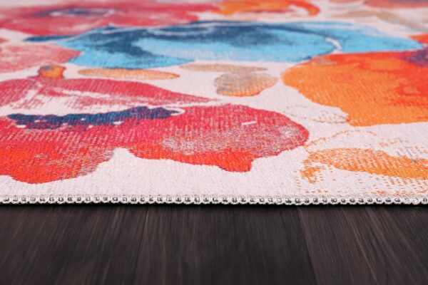 DAPHNE HOME DECOR Machine Washable Area Rugs, 120X180 CM, For Kitchen, Bedroom, Dining Room and Living Room Non Slip Area Rugs | Soft Short Pile | Kid Pet Friendly Rug (Floral - Daisy) - Image 6