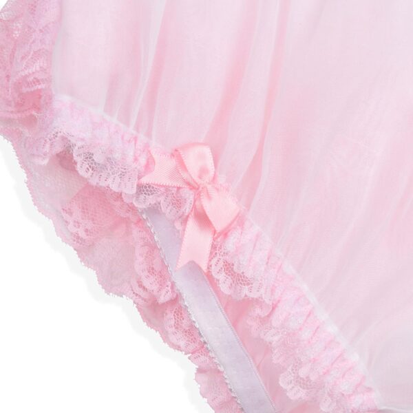 Satini Women's Sheer Frilly Sissy Soft Lace Knickers Briefs Panties - Image 4