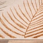 TT Home Low Pile Rug Area Rug Livingroom Carpet Square 3D Abstract Pattern, colour:Beige Ochre, Size:80x150 cm - Image 2