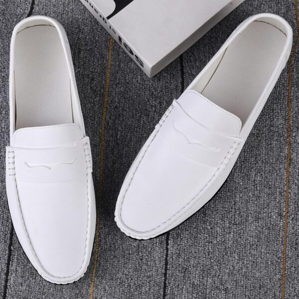 Men's Loafers Flat Breathable Casual Leather Moccasins Handmade Slip On Driving Business Shoes - Image 5