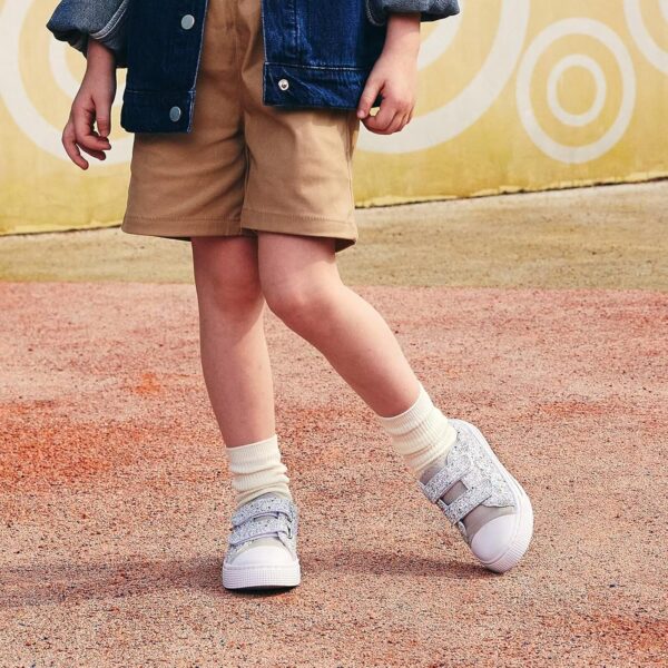 Boys Trainers Girls Canvas Shoes Easy Fasten Casual Fashion Trainers for Kids Toddler - Image 5