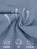 FEOYA Maternity Trousers Womens Wide Leg Long Pants Elastic Waist Casual Sweatpants Loose Pregnancy Trousers with Pocket S - 4XL - Image 5