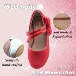 Princess Dress Up Shoes Girls' Mary Jane Shoes - Girls Party Pumps - Flower Girl Wedding Party Girls Sparkly Shoes - Image 4