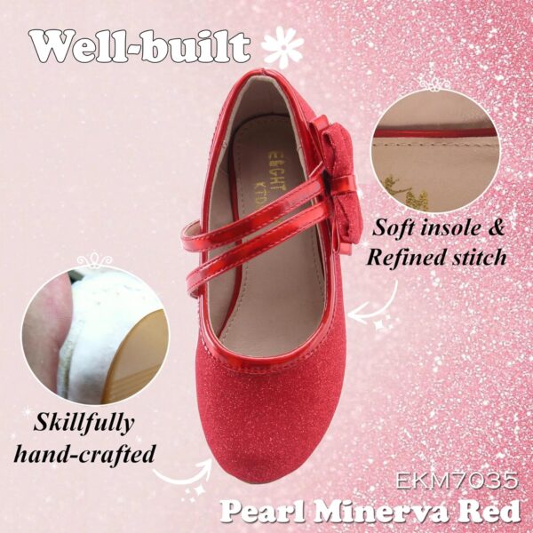 Princess Dress Up Shoes Girls' Mary Jane Shoes - Girls Party Pumps - Flower Girl Wedding Party Girls Sparkly Shoes - Image 4