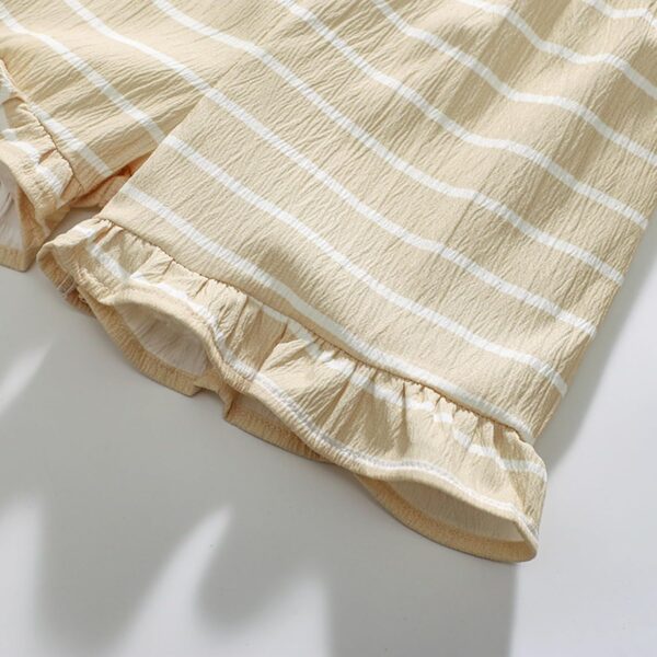 TCWWBB Toddler Girls Summer Short Outfits Clothes Set Kids Cute Unicorn Bunny Rainbow Animal Print Short Sleeve Cotton T-Shirt Tops and Shorts 2 Piece Crewneck Clothing Set Age 1-7 Years Old - Image 7