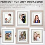 Picture Frame 8 x 10, Light Grey, Pack of 3, Freestanding and Wall Mountable, 20 x 25 cm, 10x8 Picture Frames, Grey 8x10 Photo Frames, 8x10 Photo Collage Gallery Display - Image 2