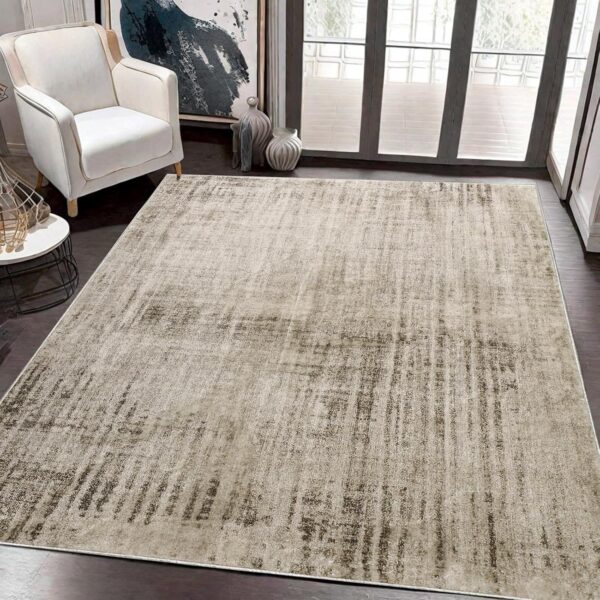 Area Rugs Abstract Rug Modern Soft Living Room Carpet Large Washable Shaggy Rugs for Living Room Bedroom Dining Room Indoor Home Decor Carpet (Abstract Beige Grey/Light Brown, 80×120 cm) - Image 3