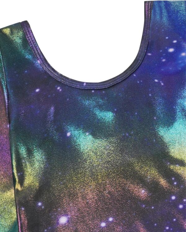 JiAmy Gymnastics Leotards for Girls Cross Back, Long Sleeve Sparkly Dance Biketards with Shorts Ballet Outfit for 3-12 Years - Image 8