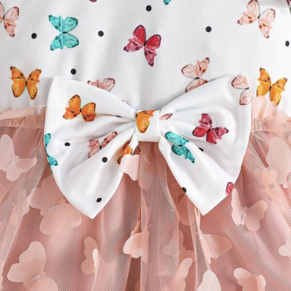 Yaopelky Toddler Baby Girl Dress Little Girls Summer Clothes Infant Sleeveless Kid Butterfly Outfit Beach Sundress for Girl - Image 5