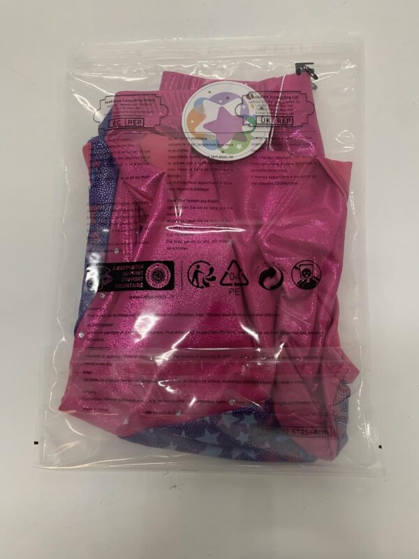 Gogokids Girls Three-Piece Gymnastics Set with Shorts, Kids Gymnastics Sleeveless Leotard with Gem Stones, Girls' Sparkling Gymnastics Outfit with Color Block Design Athletic Dancewear for Ages 3-12 - Image 12