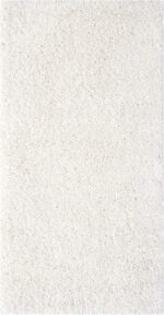 THE RUGS Living Room Rug - Shaggy Soft And Elegant Carpets For The Bedrooms And Kitchen, Easy To Clean, Many Different Sizes (60x110 cm, White) - Image 6