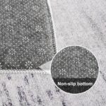 Area Rugs Abstract Rug Modern Soft Living Room Carpet Large Washable Shaggy Rugs for Living Room Bedroom Dining Room Indoor Home Decor Carpet (Abstract Grey/Blue, 120×160 cm) - Image 6