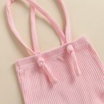 Fabumily Newborn Baby Boys Girls Suspender Shorts Unisex Infant Solid Color Ribbed Knitted Bloomers Overalls Summer Clothes - Image 5