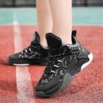 Kid's Basketball Shoes Boys Sneakers Girls Trainers Comfort High Top Basketball Shoes for Boys(Little Kid/Big Kid) Boys Shoes with Lights - Image 2
