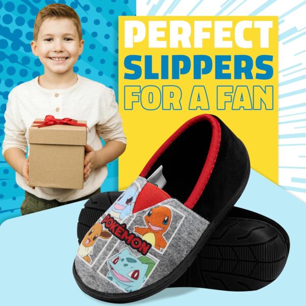 Pokemon Boys Slippers Boot Slippers Pikachu Bulbasaur Soft Kids Shoes Non Slip House Shoes Anime Gifts for Boys - Image 2