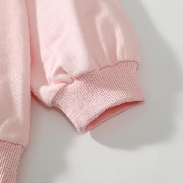 TCWWBB Girls Kids Outfits Clothes Set Toddler Cute Unicorn Bunny Bowknot Birthday Print long Sleeve Cotton Shirt jumper Dresses Tops Leggings Trousers Pants 2 Piece Clothing Set Age 1-7 Years Old - Image 5