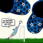 Kids Football Slipper Boots Boys Girls Fleece Lined Slippers House Shoe Booties - Image 5