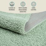 Rugs and More City Shaggy Living Room Rug - Classic Area Rug for Bedrooms or Lounge, Durable Shaggy Rug, Mint Soft Low Pile, Easy to Care, Sound Insulating (Olive, Green - 120x170cm) - Image 5