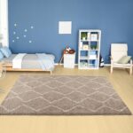 THE RUGS Modern Moroccan Design Living Room and Bedroom Rugs, Non-Shedding & Easy Care (Boho Beige/Ivory, 120x170 cm) - Image 2