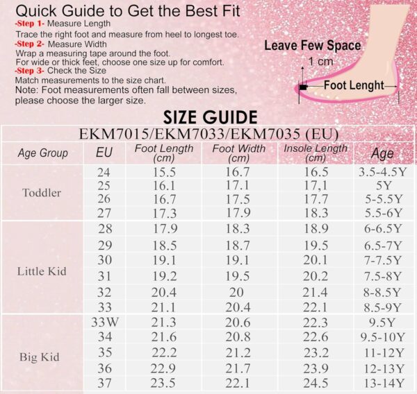 Princess Dress Up Shoes Girls' Mary Jane Shoes - Girls Party Pumps - Flower Girl Wedding Party Girls Sparkly Shoes - Image 2