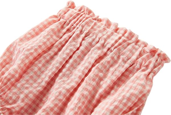 YILEEGOO Newborn Baby Bloomers Toddler Kids Girls Cotton Linen Bowknot Ruffle Shorts Diaper Cover - Image 5