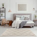 THE RUGS Modern Moroccan Design Living Room and Bedroom Rugs, Non-Shedding & Easy Care (Boho Ivory/Beige, 120x170 cm) - Image 5