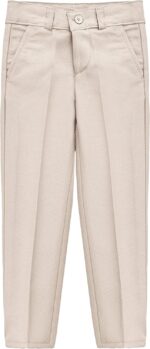 Lilax Toddler & Little Boys Suit Set, Formal Suit Vest, White Dress Shirt, Dress Pants and Bowtie 4 Piece Suit Set - Image 5