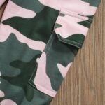 WERNZATT Toddler Girls 2 Piece Outfits Letter Print Long Sleeve Pullover Sweatshirt&Camouflage Pants Set Kids Sweatsuit - Image 5