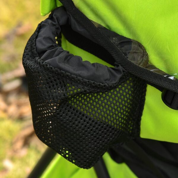 HOMCOM Baby Hiking Backpack Carrier Child Carrier with Ergonomic Hip Seat Detachable Rain Cover Adjustable Straps Stand for Toddler 6-36 Months Green - Image 8