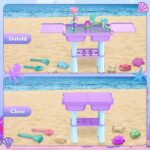 deAO Sand and Water Table for Toddlers, Outdoor Play Table Summer Toys with 23PCS Beach Toys, 2 Fishing Pool Toys, Sand Pit Water Table Children Garden Toys Activity Sensory Table for Kids (Purple) - Image 4