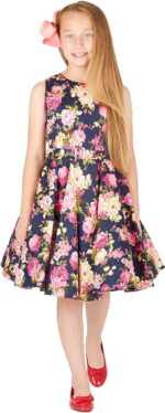 BlackButterfly Kids 'Audrey' Vintage 50's Girls Dress - Image 7