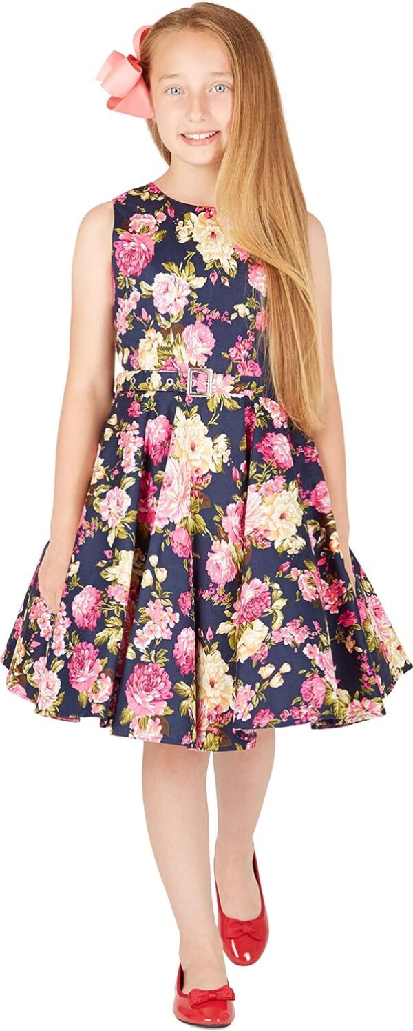 BlackButterfly Kids 'Audrey' Vintage 50's Girls Dress - Image 7