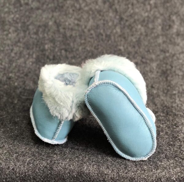 Sheepskin Baby Slippers Gloves Set Boots Mittens Thumbed Mittens Kids Wool Fur Winter 100 Natural Socks Girls Boys Infant Newborn Size Leather 2 Booties - Image 3