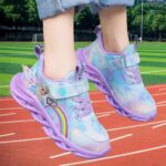 Vorkhuaeri Princess Sneakers for Girls Kids Trainers Light Up Shoes Dress Up Elsashoes Baby Toddler Sneakers Birthday Xmas - Image 5