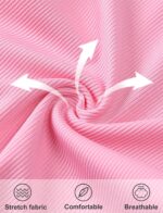 Happy Cherry 2 Piece Girls Summer Outfits Short Sleeve Tee and Flare Leg Pants Set Kids Solid Color Clothes Set Elastic Waist Bell Bottom Trousers Suit 9 Months - 10 Years - Image 5