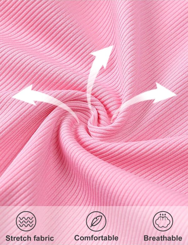 Happy Cherry 2 Piece Girls Summer Outfits Short Sleeve Tee and Flare Leg Pants Set Kids Solid Color Clothes Set Elastic Waist Bell Bottom Trousers Suit 9 Months - 10 Years - Image 5