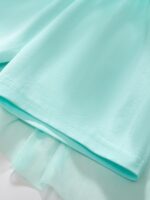 Toddler Girls Summer Short Outfits Clothes Set Kids Unicorn Bunny Animal Print Short Sleeve Cotton T-Shirt Dresses Tops and Shorts 2 Piece Crewneck Sleeveless Clothing Set Age 1-7 Years Old - Image 7