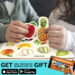 Educational Toys for 1 2 3 Years Old Girls and Boys - 6 Wooden Puzzles for Kids - Montessori Toys For 3 yo by QUOKKA - Fun Animals Learning Games for 2-4 - Image 6