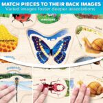 Educational Toys for 1 2 3 Years Old Girls and Boys - 6 Wooden Puzzles for Kids - Montessori Toys For 3 yo by QUOKKA - Fun Animals Learning Games for 2-4 - Image 3
