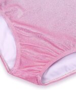 Gogokids Girls' Three-Piece Gymnastics Set, Sleeveless Leotards with Shorts and Hairband, Sparkling Ballet Dancing Unitards - Gymnastics Outfit with Gradient Color Design for 3-12 Years - Image 4