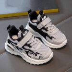 Girls Boys School Shoes - Kids Sports Athletic Shoes Toddler Little Kids Shoes Girls Printing Shoes School Pe Gym Sneakers Boys' Handsome Sneakers Walking Shoes Little Kid/Big Kid - Image 2