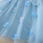 Baby Girl Ruffle Sleeveless Dress Toddler Girl 3D Bufferfly Flower Tulle Dress Square Neck Princess Wing Party Dress for Little Girl - Image 6