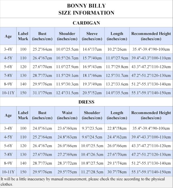 BONNY BILLY Girls Clothing Set 2 Pieces Long Sleeve Cardigan + Sleeveless Floral Print Dress Sets and Outfits - Image 4