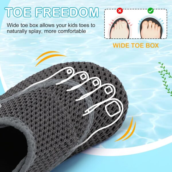 JOINFREE Toddler Girls Boys Water Shoes Quick-Dry Non-Slip Aqua Shoes Breathable Infant Water Socks for Swim Pool Beach - Image 4