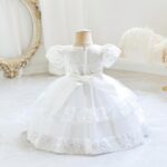 Belovecol Baby Girls Sequin Dress Bowknot Tulle Embroidery Dresses Toddler Formal Baptism Dresses 12M to 5T - Image 3