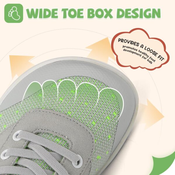 Boys Trainers Girls Barefoot Shoes Kids Wide Toe Breathable Walking Sneakers for School Running Outdoor Sports - Image 2