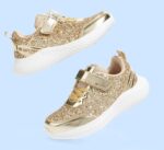LUCKY STEP Kid's Glitter Fashion Sneakers Sparkly Princess Tennis Bling Shiny Sequins Athletic Walking School Shoes for Children/Boys/Girls - Image 7